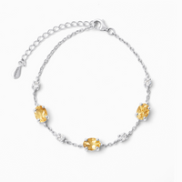 Citrine Bracelet in Sterling Silver - SJR London Timepiece