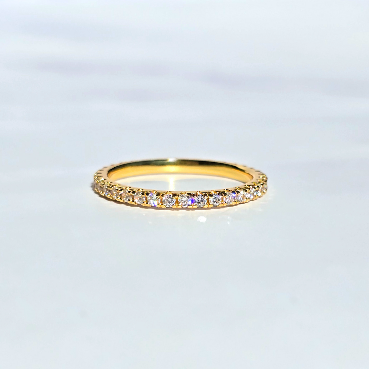 Alliance éternité classique (1,8 mm) en vermeil 18 carats