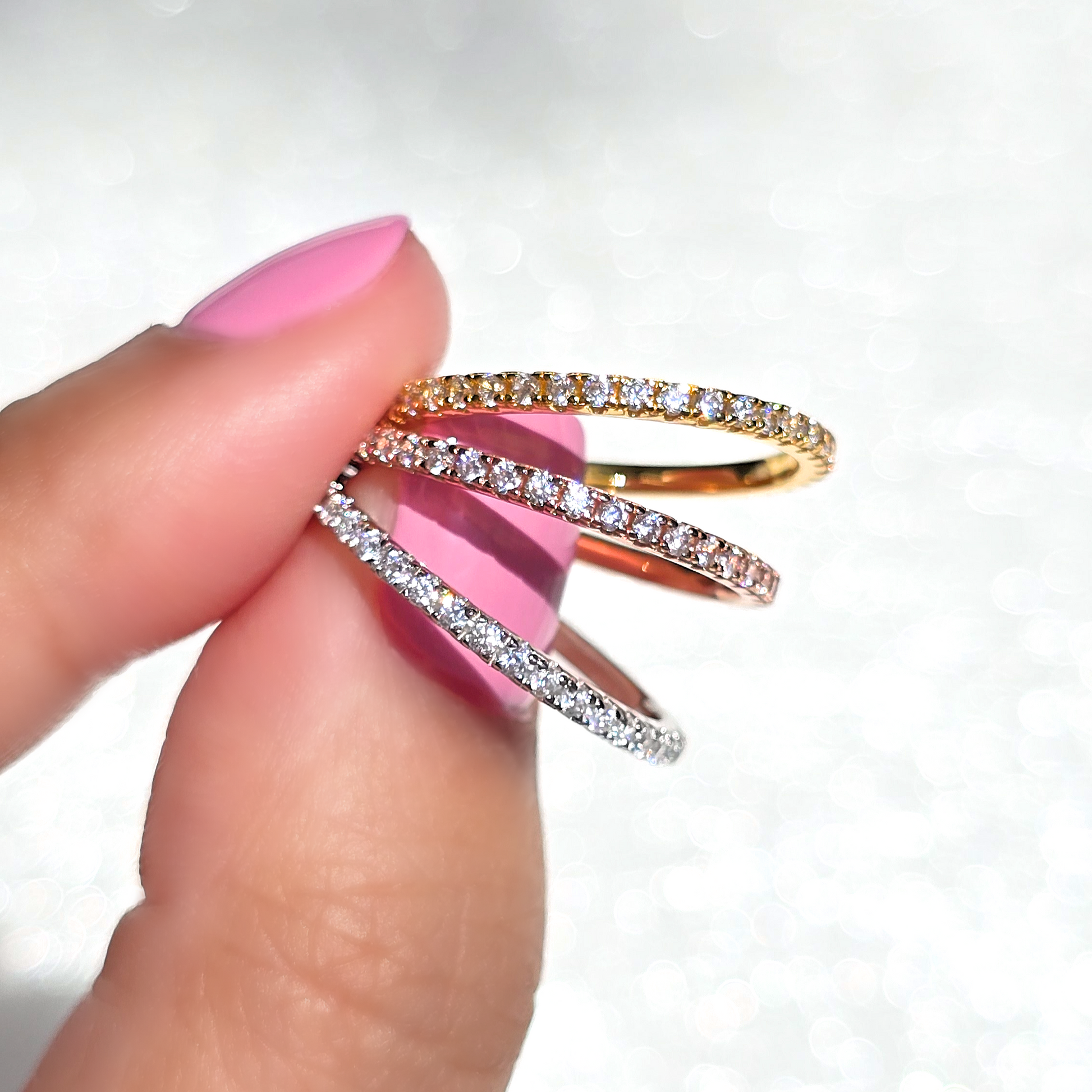Classic Eternity Ring (1.8 mm) in 18k Rose Gold Vermeil - SJR London Timepiece
