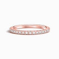 Alliance éternité classique (1,8 mm) en vermeil or rose 18 carats