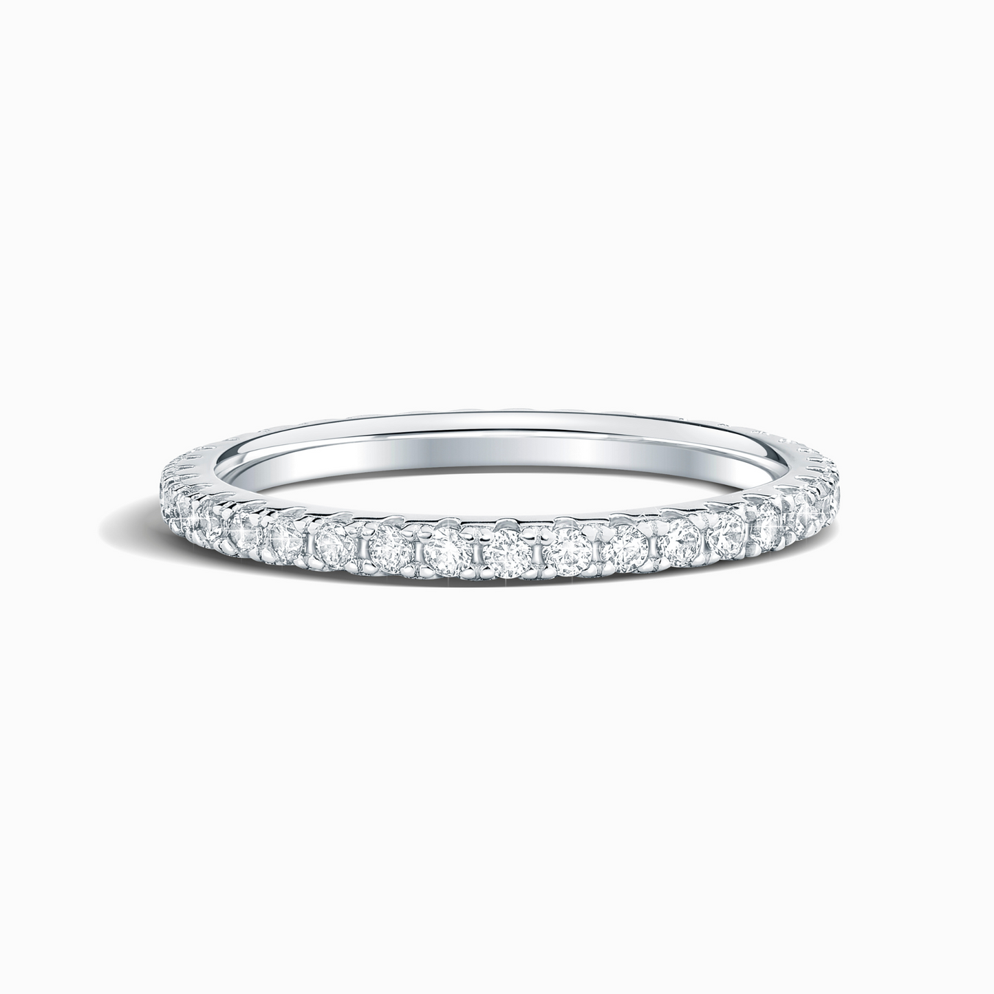 Classic Full Eternity Ring (1.8 mm) in Sterling Silver - SJR London Timepiece
