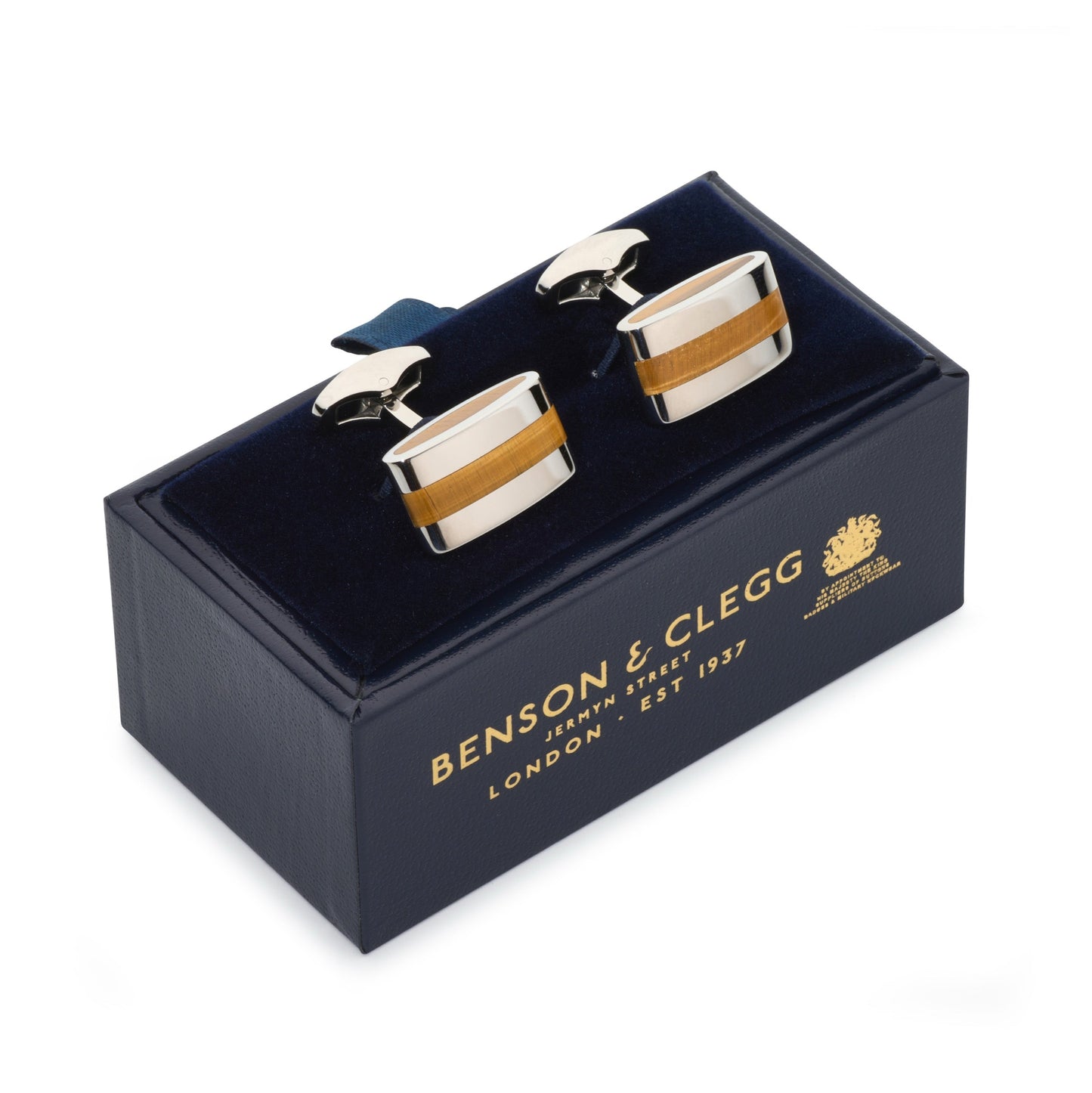 Contemporary Tigers Eye Cufflinks