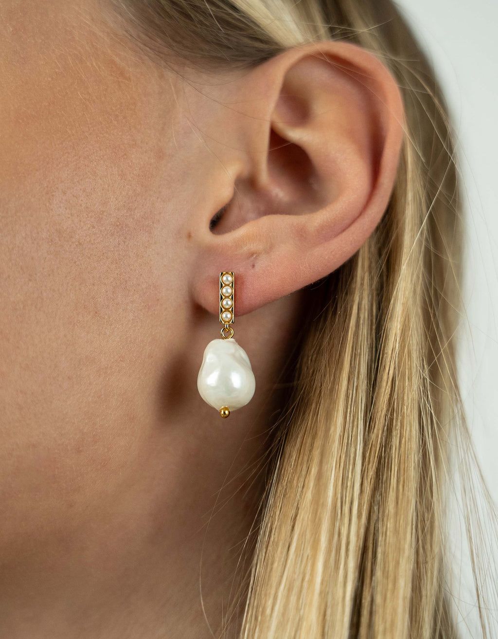 Boucles d'oreilles perles baroques