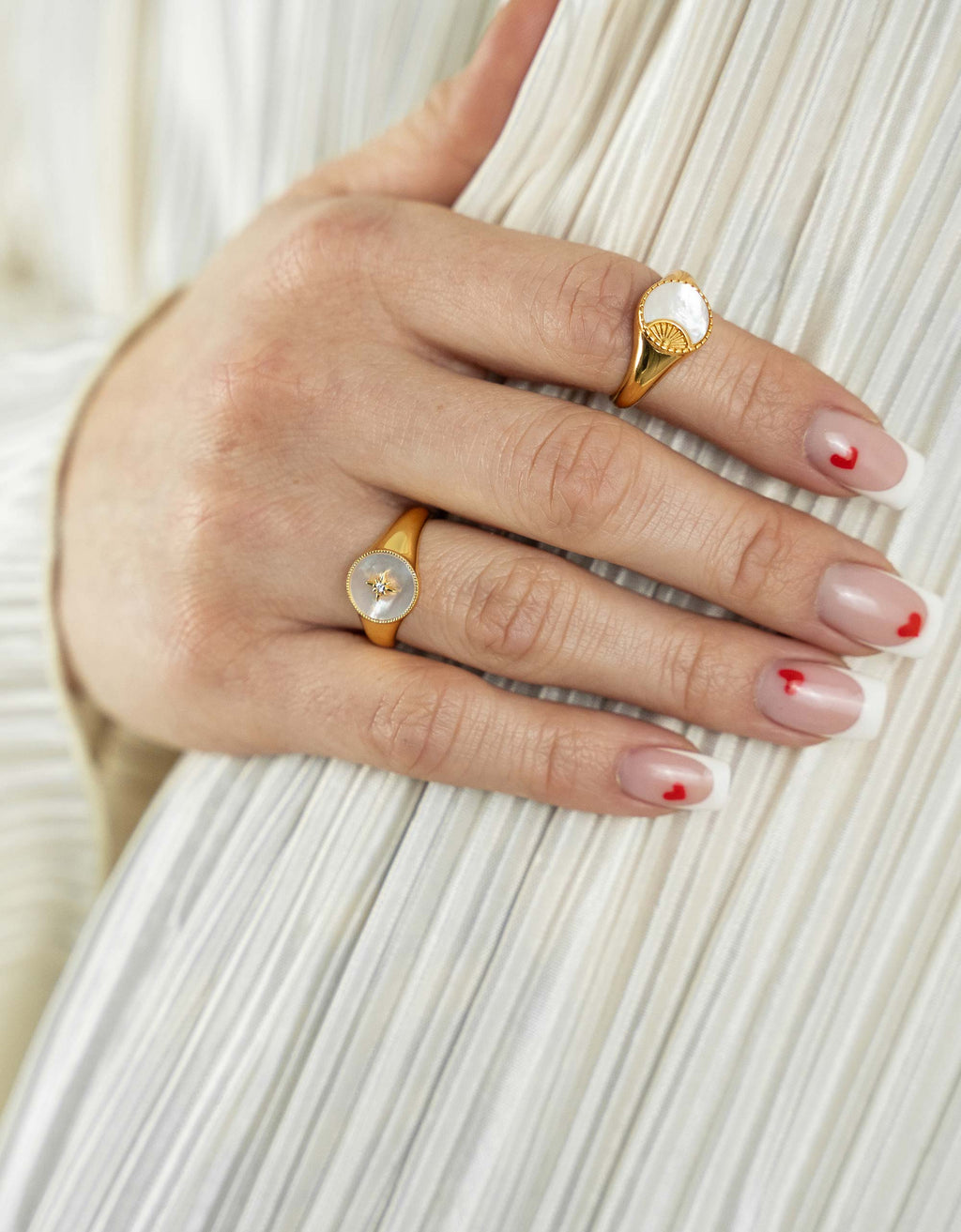 Bague Rayon de Soleil en Nacre