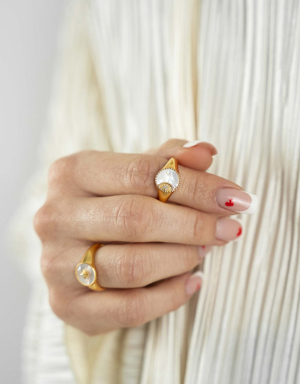 Bague Rayon de Soleil en Nacre