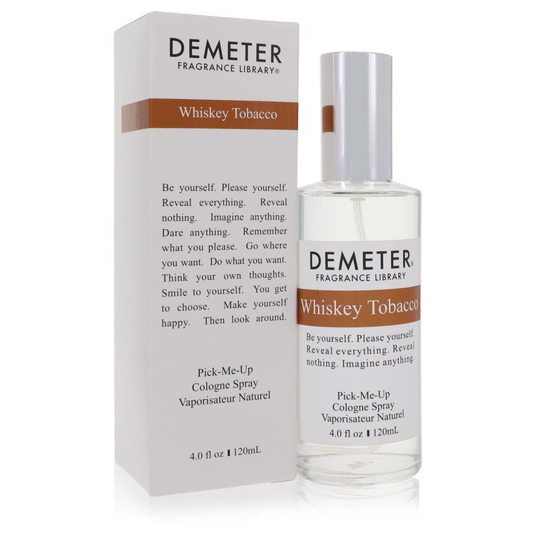 Demeter Whiskey Tobacco Cologne Spray 4 oz (118 ml) for Men
