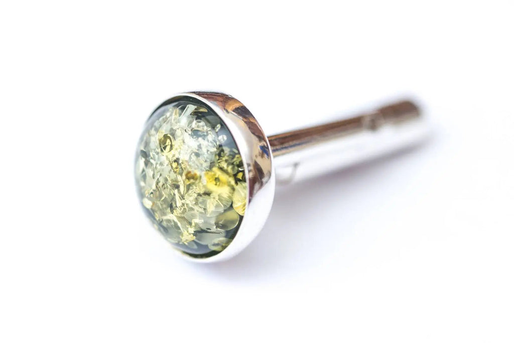 ESSENTIALS Green Amber Cufflinks