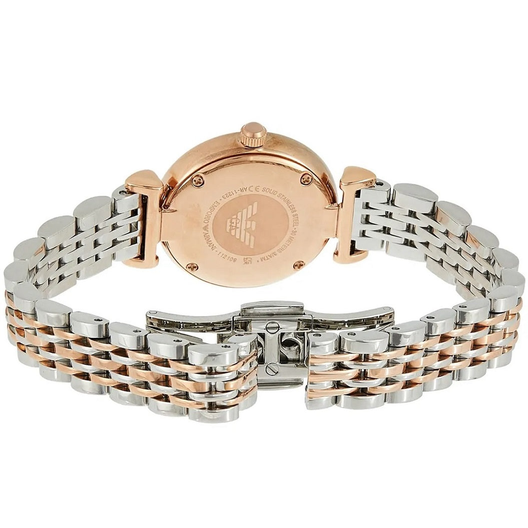 Montre bicolore femme Emporio Armani Gianni T-Bar AR11223