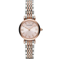 Montre bicolore femme Emporio Armani Gianni T-Bar AR11223