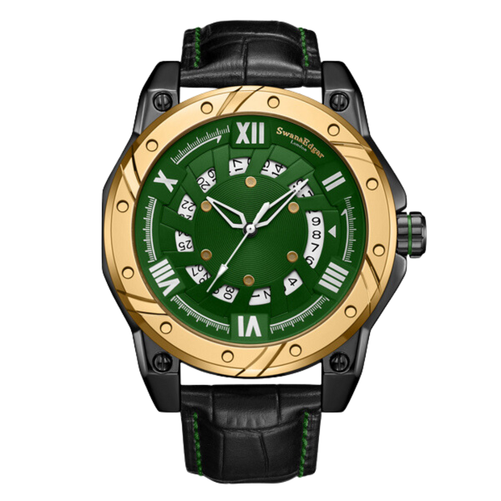 Limited Edition Swan & Edgar Hand Assembled Engineer Automatic Green - SJR London Timepiece