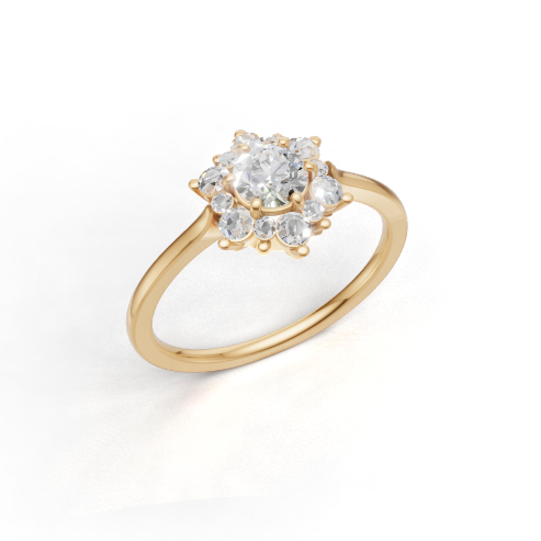 Flora Belle Halo Ring - SJR London Timepiece