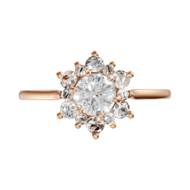 Flora Belle Halo Ring - SJR London Timepiece