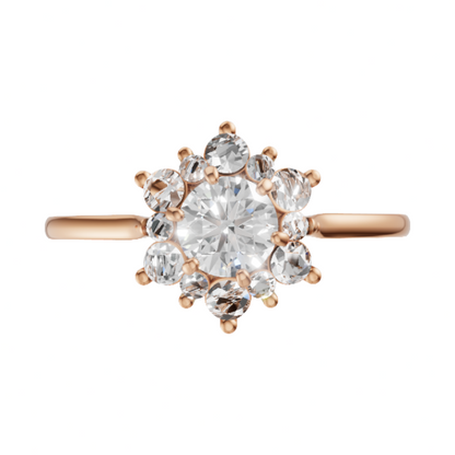 Flora Belle Halo Ring - SJR London Timepiece