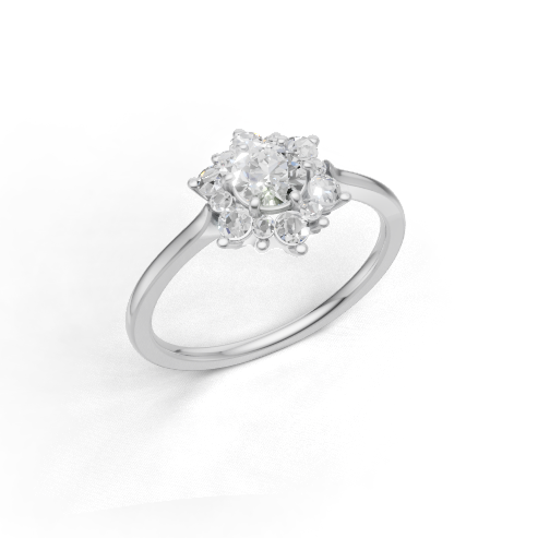 Flora Belle Halo Ring - SJR London Timepiece