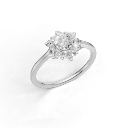 Flora Belle Halo Ring - SJR London Timepiece