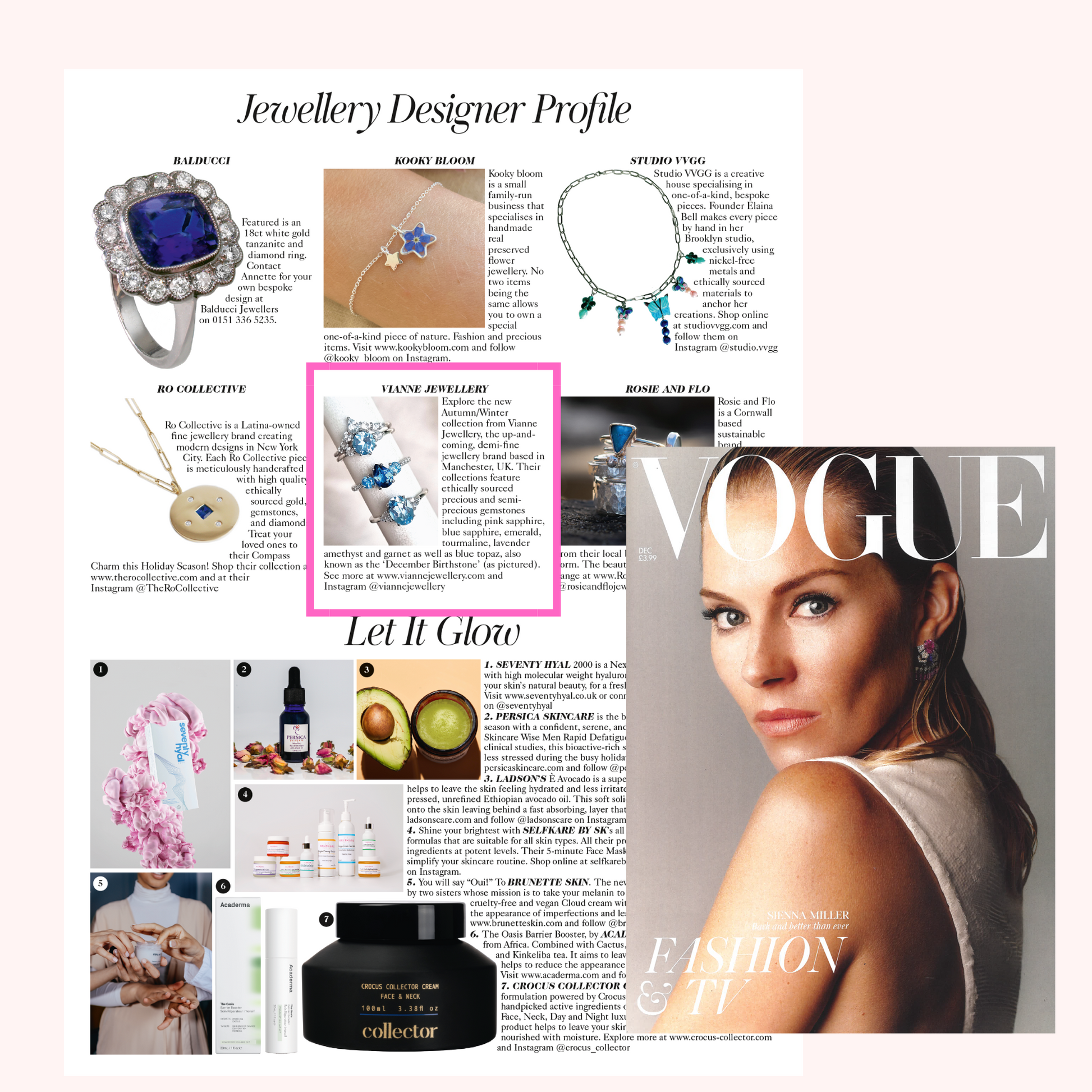 Selene Blue Topaz Ring Set in 18k Gold Vermeil - SJR London Timepiece
