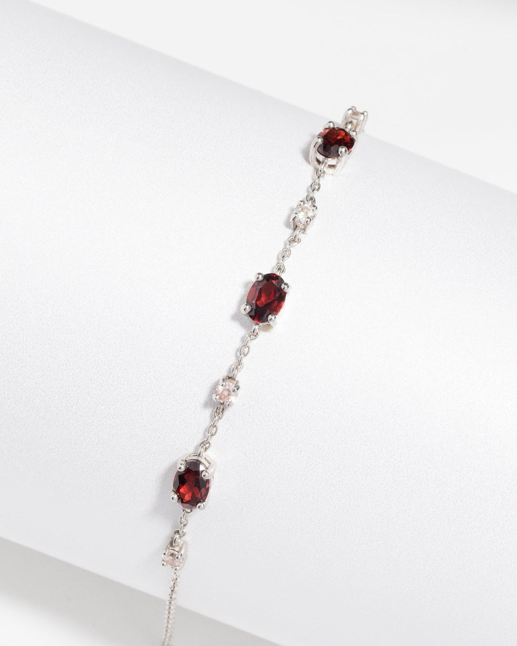 Mini Set 2 - Parure grenat en argent sterling