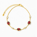 Bracelet Grenat en Vermeil d'Or 18 carats