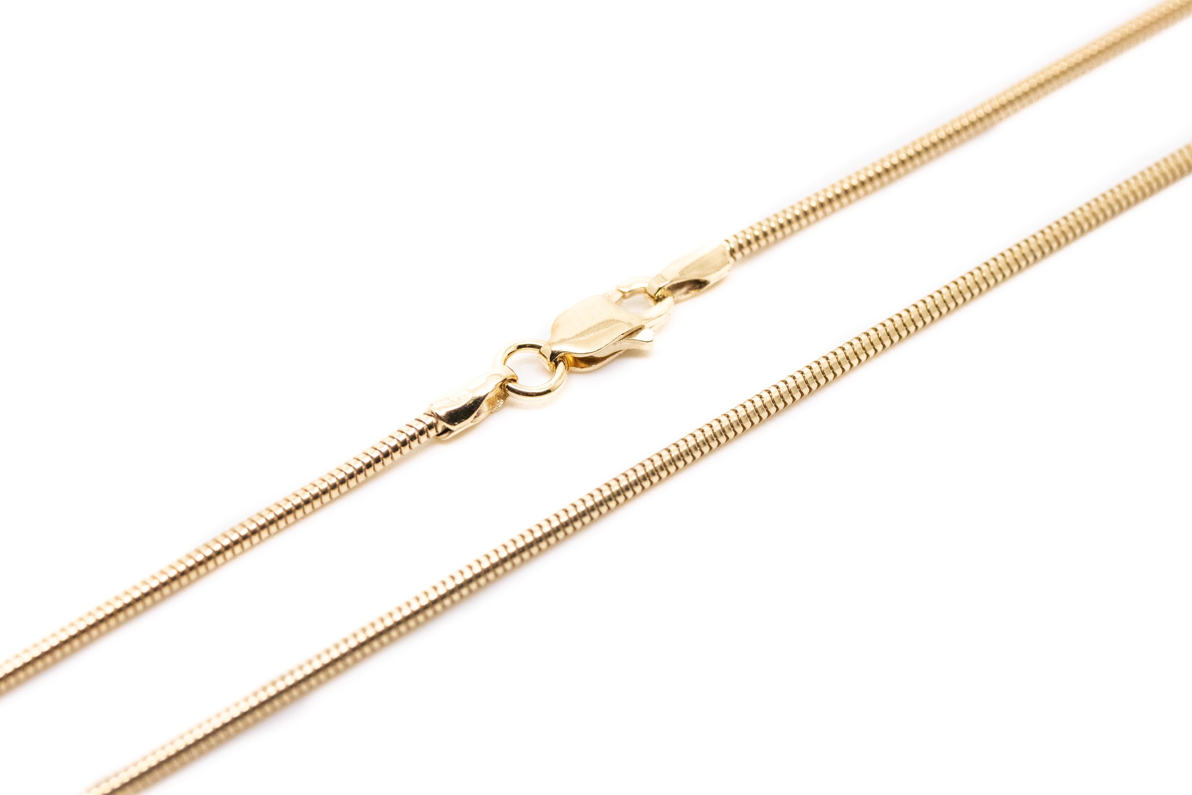 Chaîne plaquée or Serpent de 45 cm (17,5 po)