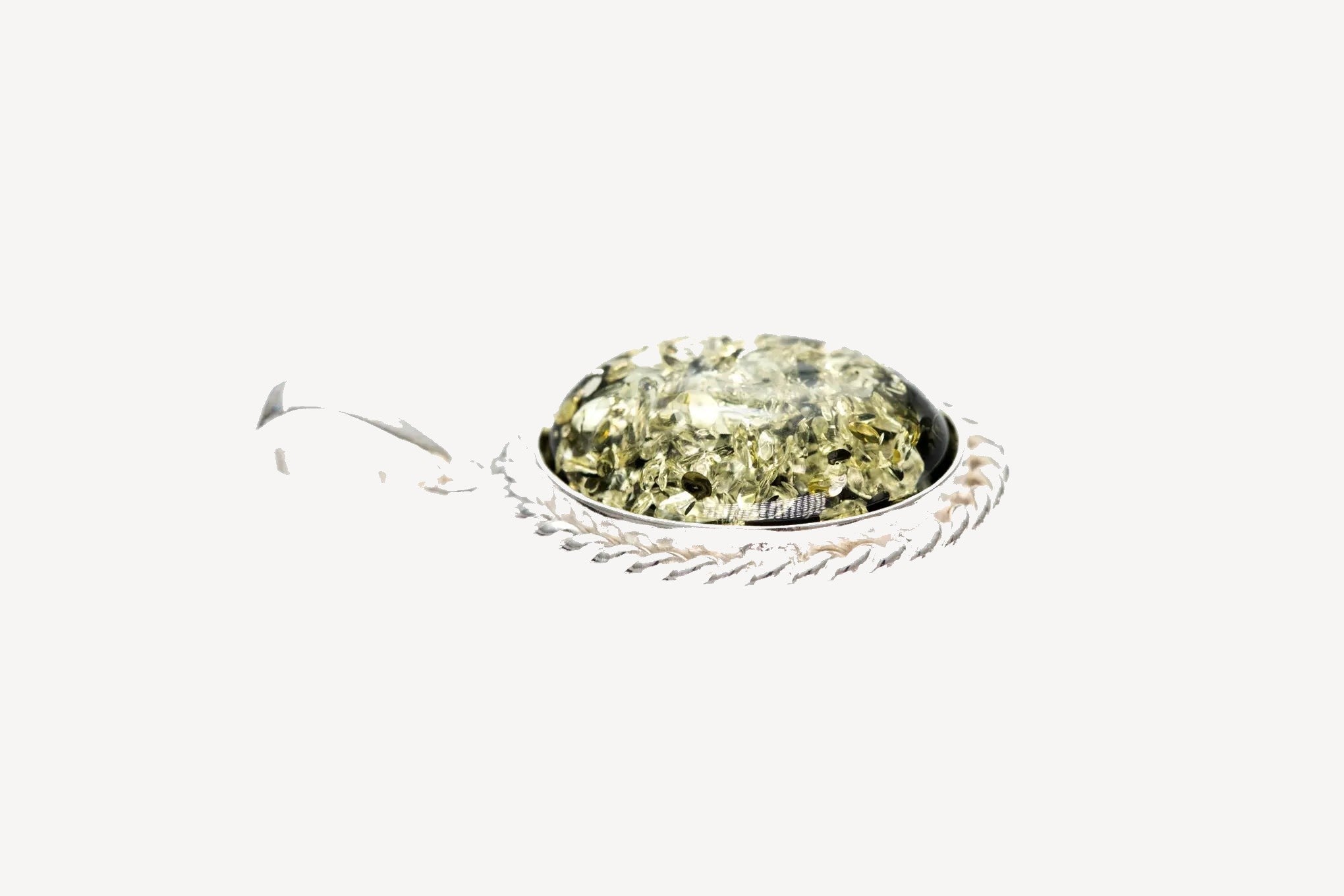Pendentif Quintessence Ambre Vert