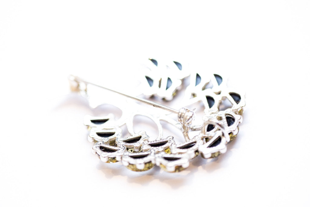 Broche Arbre de Vie en Ambre Vert