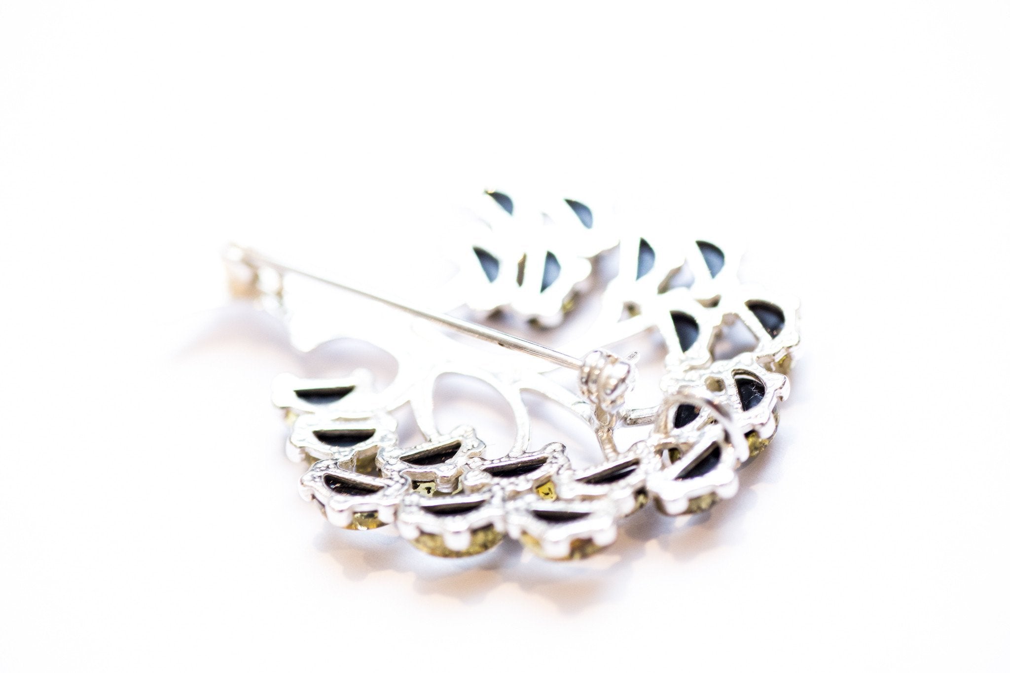 Broche Arbre de Vie en Ambre Vert