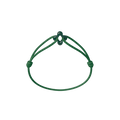 Mini Green Clover Cord Bracelet