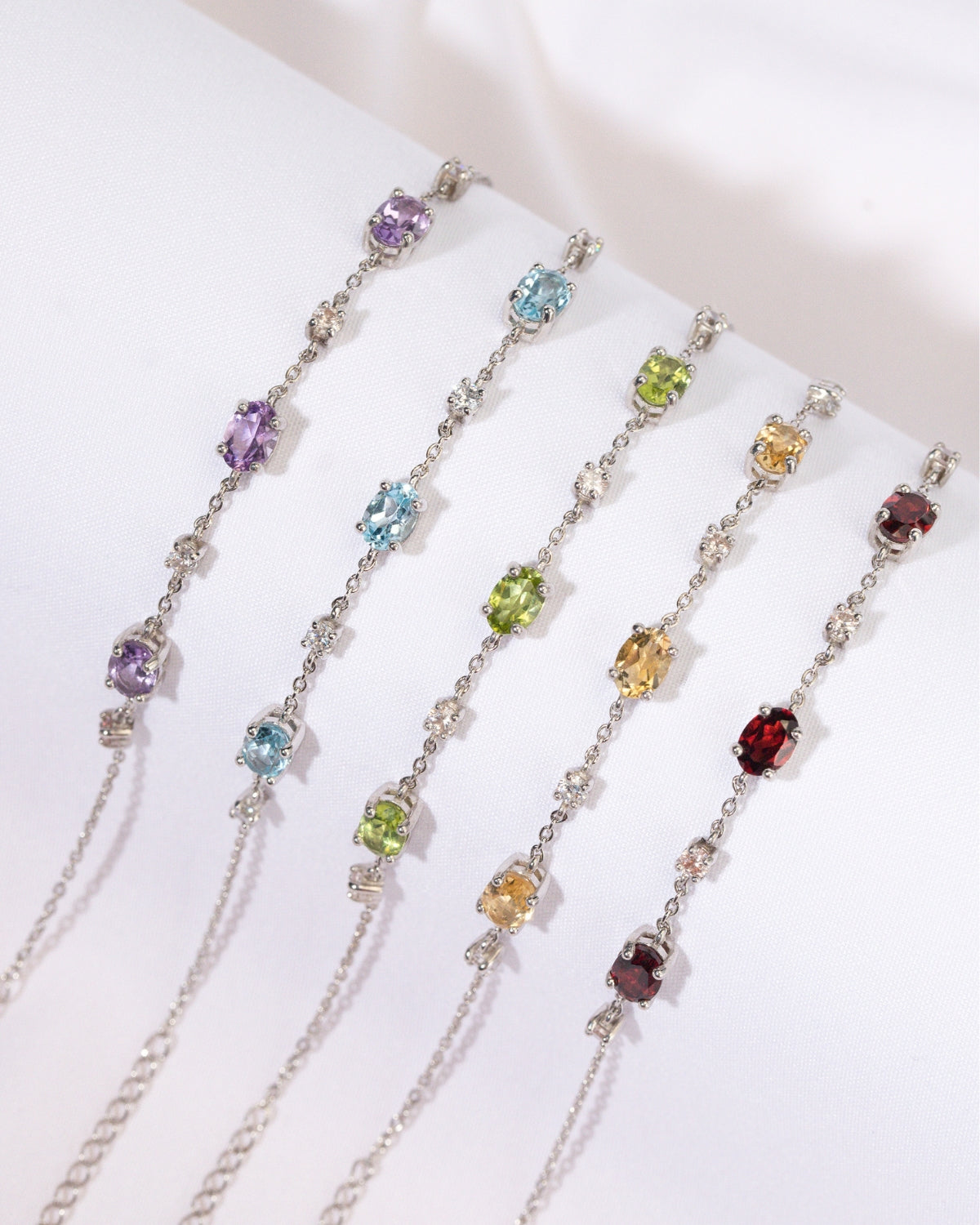 Peridot Bracelet in Sterling Silver - SJR London Timepiece