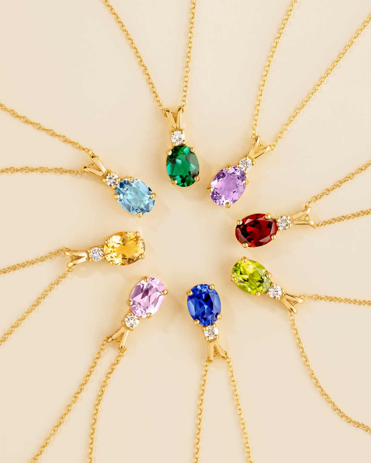 Emerald Pendant Necklace in 18k Gold Vermeil - SJR London Timepiece