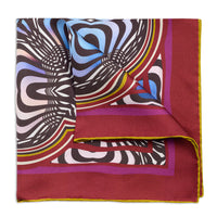 Abstract Fuschsia Pocket Square