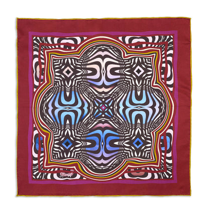 Abstract Fuschsia Pocket Square