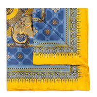 Burlington House Gates Gold Pocket Square