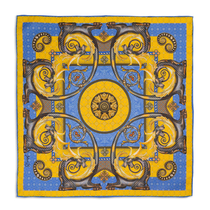 Burlington House Academy Gate Gold Pocket Square