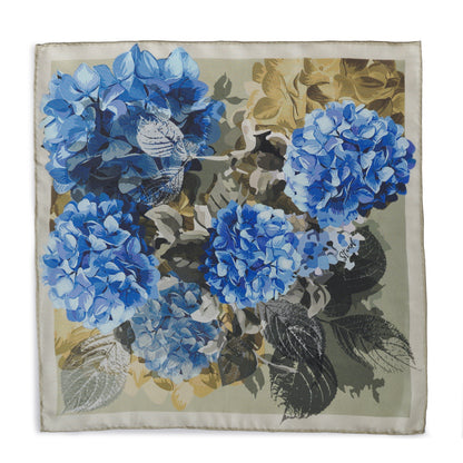 Hydrangea Stone Pocket Square