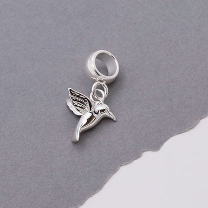 Hummingbird Silver Charm