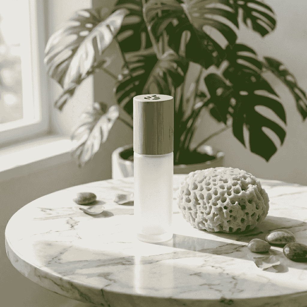 Bamboo Glass Lotion Bottle