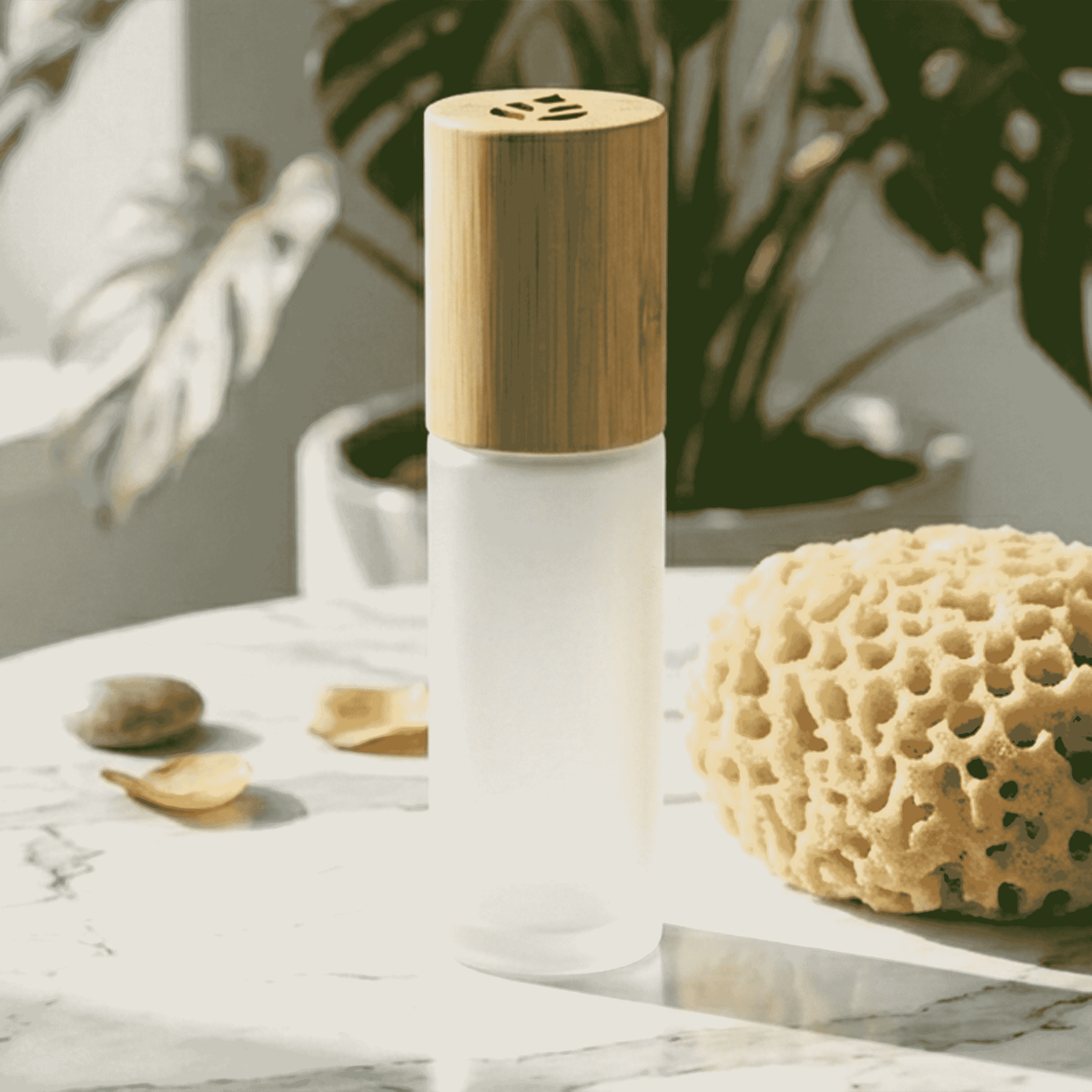 Bamboo Glass Lotion Bottle