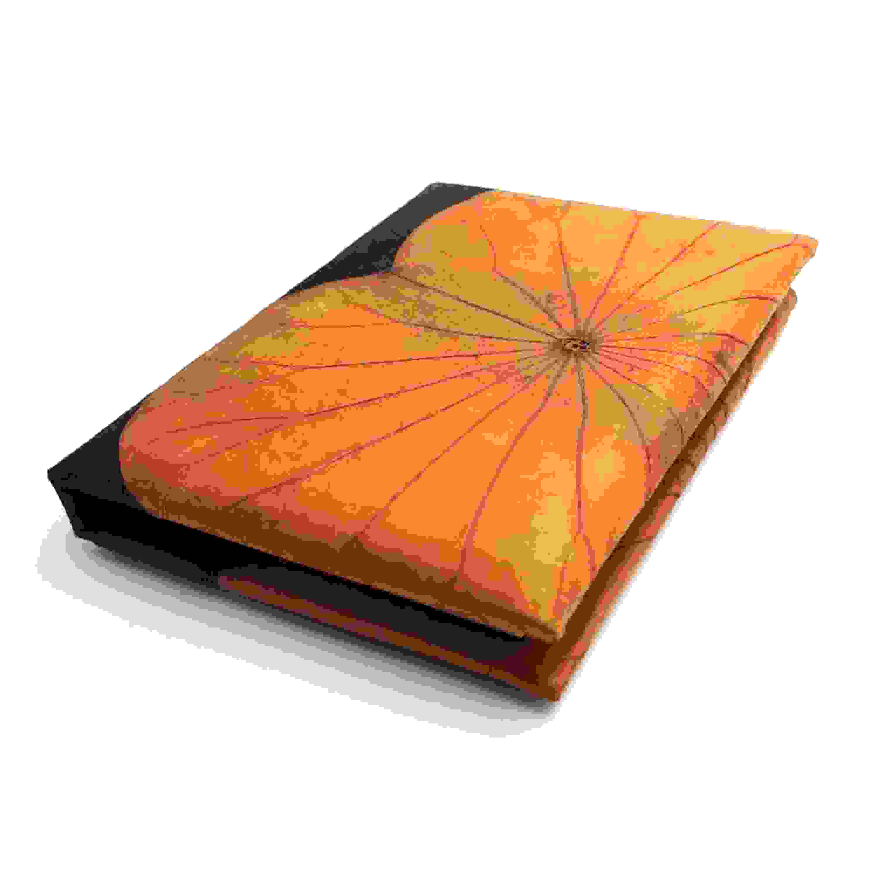 A6 Vegan Leather Lotus Leaf Notebook