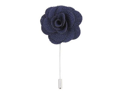 Boutonniere In Navy Silk