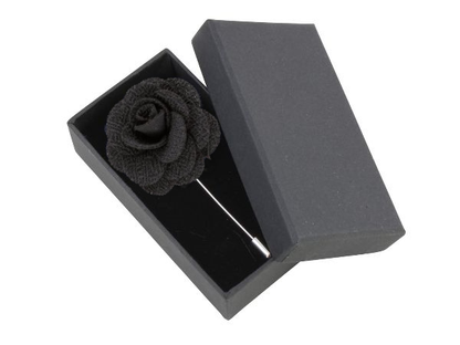Boutonniere In Black Silk