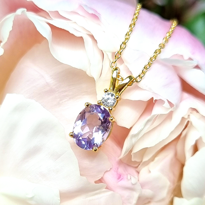 Essential Amethyst Jewellery Set in 18k Gold Vermeil - SJR London Timepiece