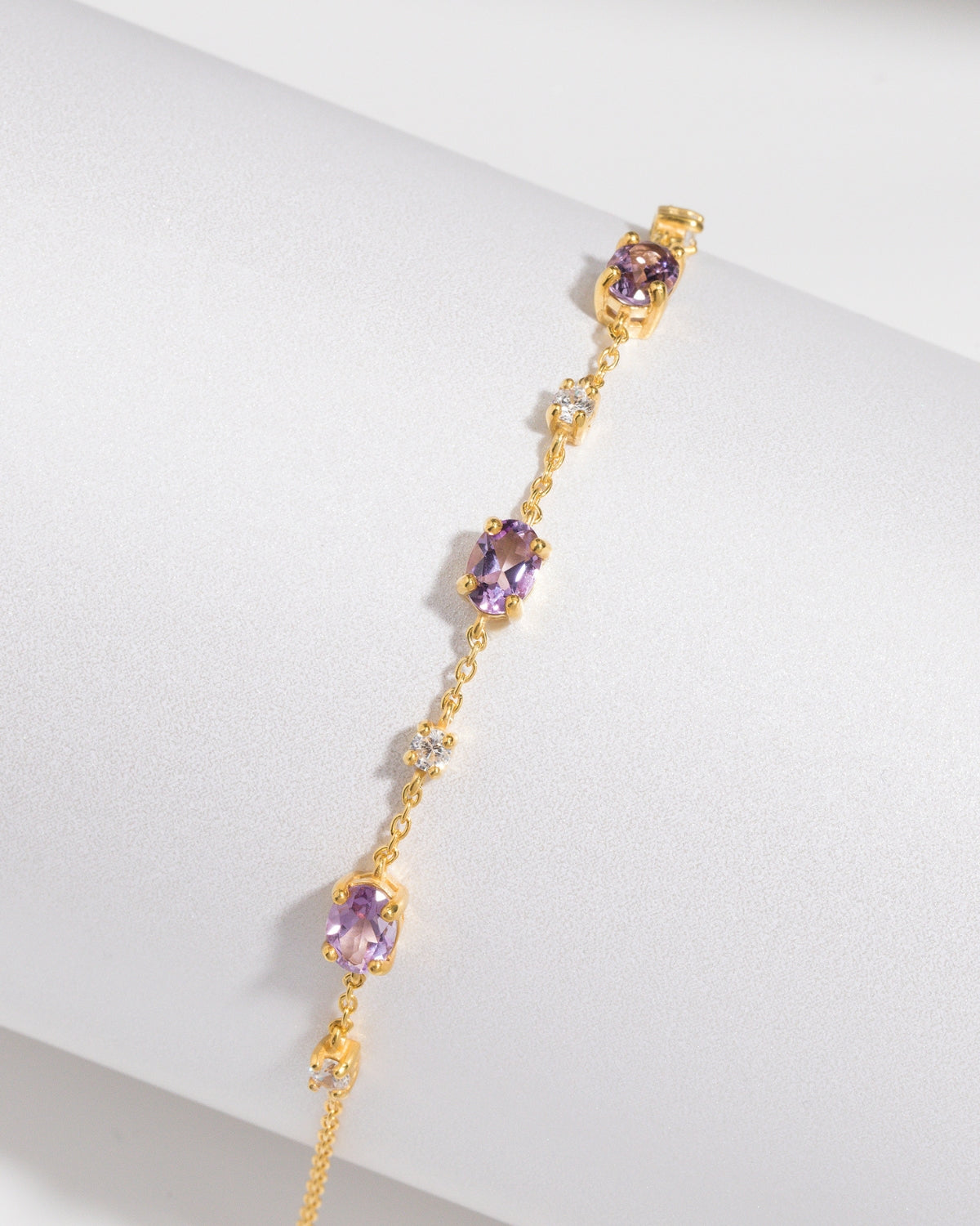 Essential Amethyst Jewellery Set in 18k Gold Vermeil - SJR London Timepiece