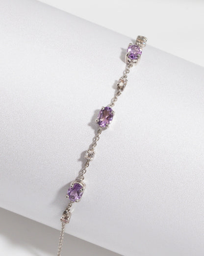 Essential Amethyst Jewellery Set in Sterling Silver - SJR London Timepiece