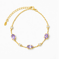 Bracelet en Améthyste Lavande en Vermeil d'Or 18 carats