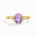 Bague Améthyste Lavande en Vermeil d'Or 18 carats