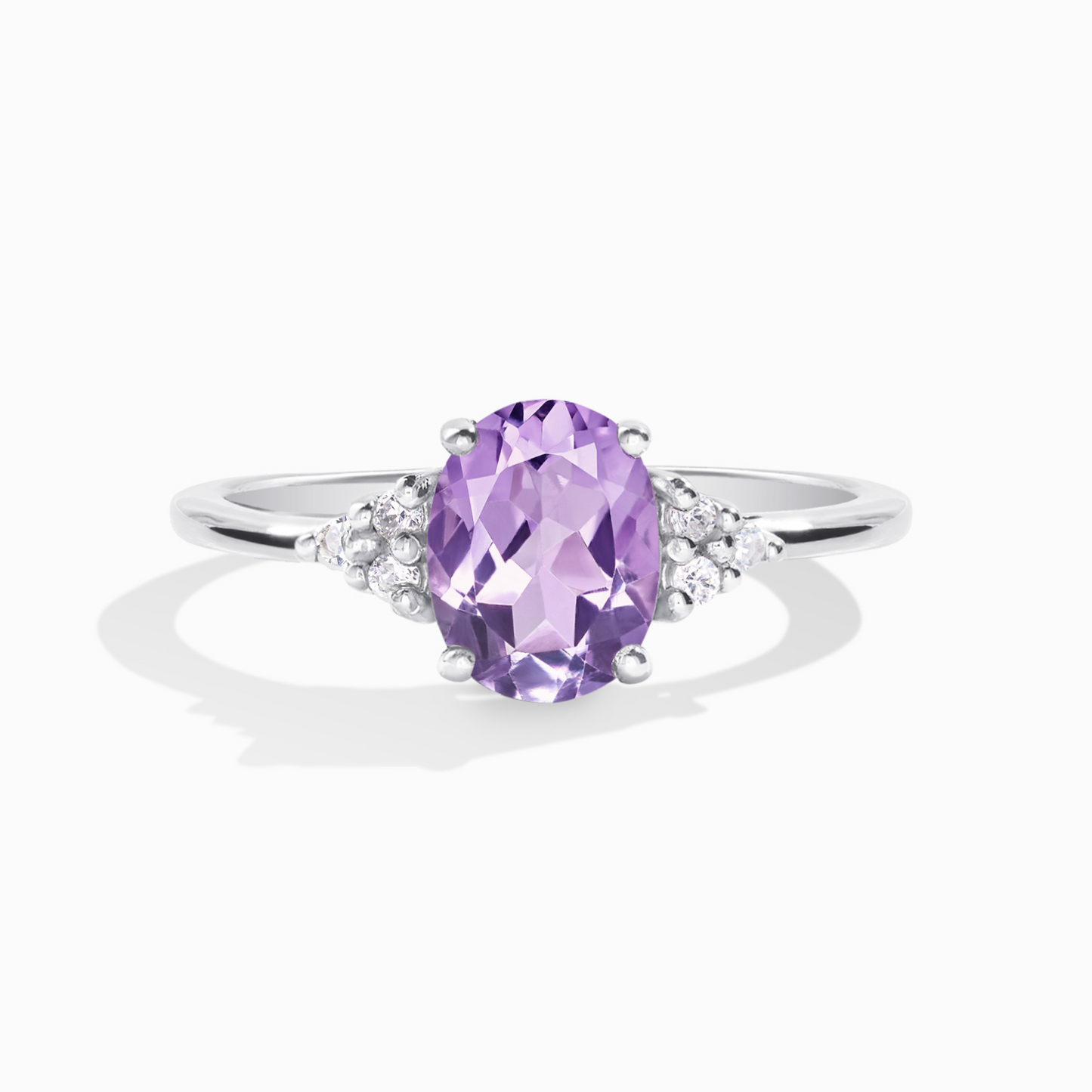 Lavender Amethyst Ring in Sterling Silver - SJR London Timepiece