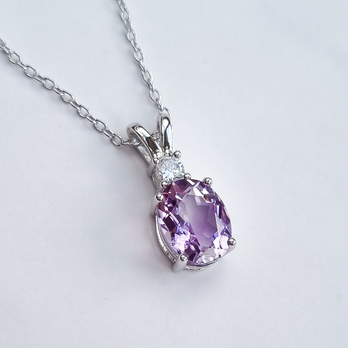 Mini-ensemble 1 - Parure de bijoux en améthyste en argent sterling
