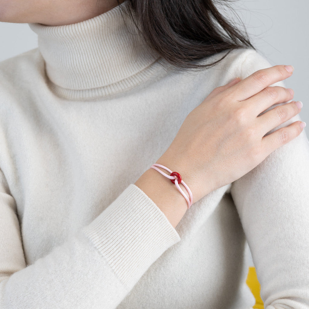 Coral Soho Cord Bracelet