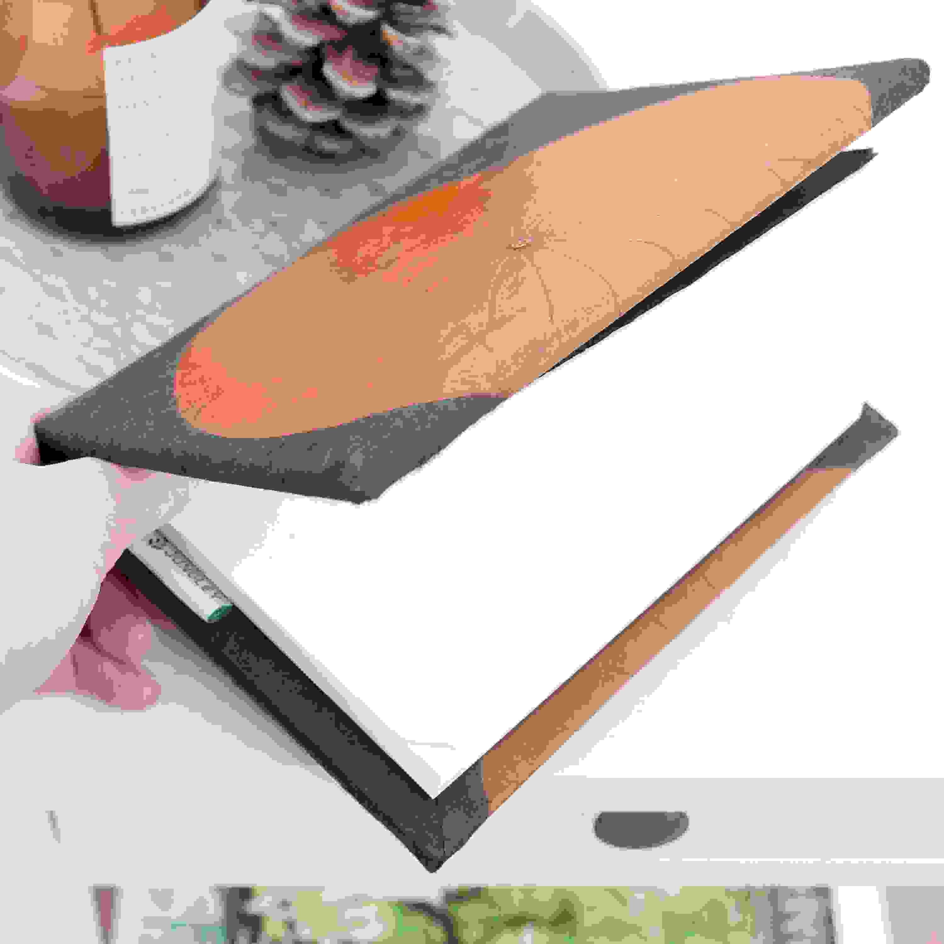 A6 Vegan Leather Lotus Leaf Notebook