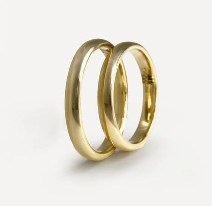 3mm Gold Wedding Band – Classic Lyra – 9ct/14ct/18ct Gold